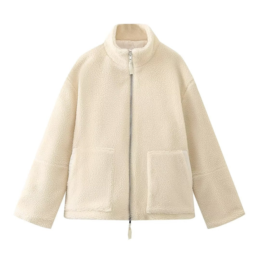 Cozy Zip-Up Textured Jacket