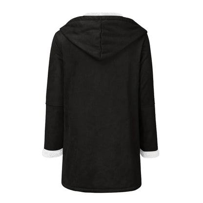 Women’s Hooded Toggle Faux Shearling Coat