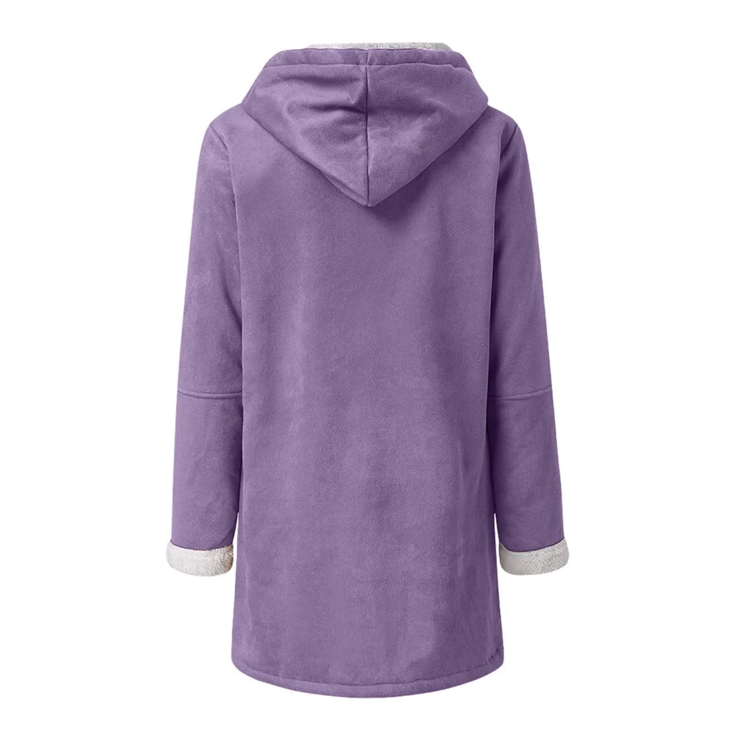 Women’s Hooded Toggle Faux Shearling Coat