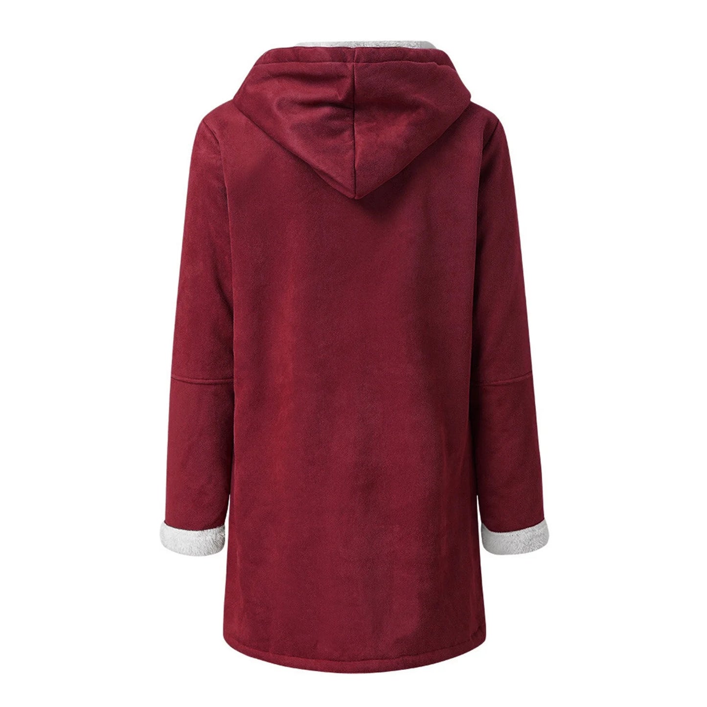 Women’s Hooded Toggle Faux Shearling Coat