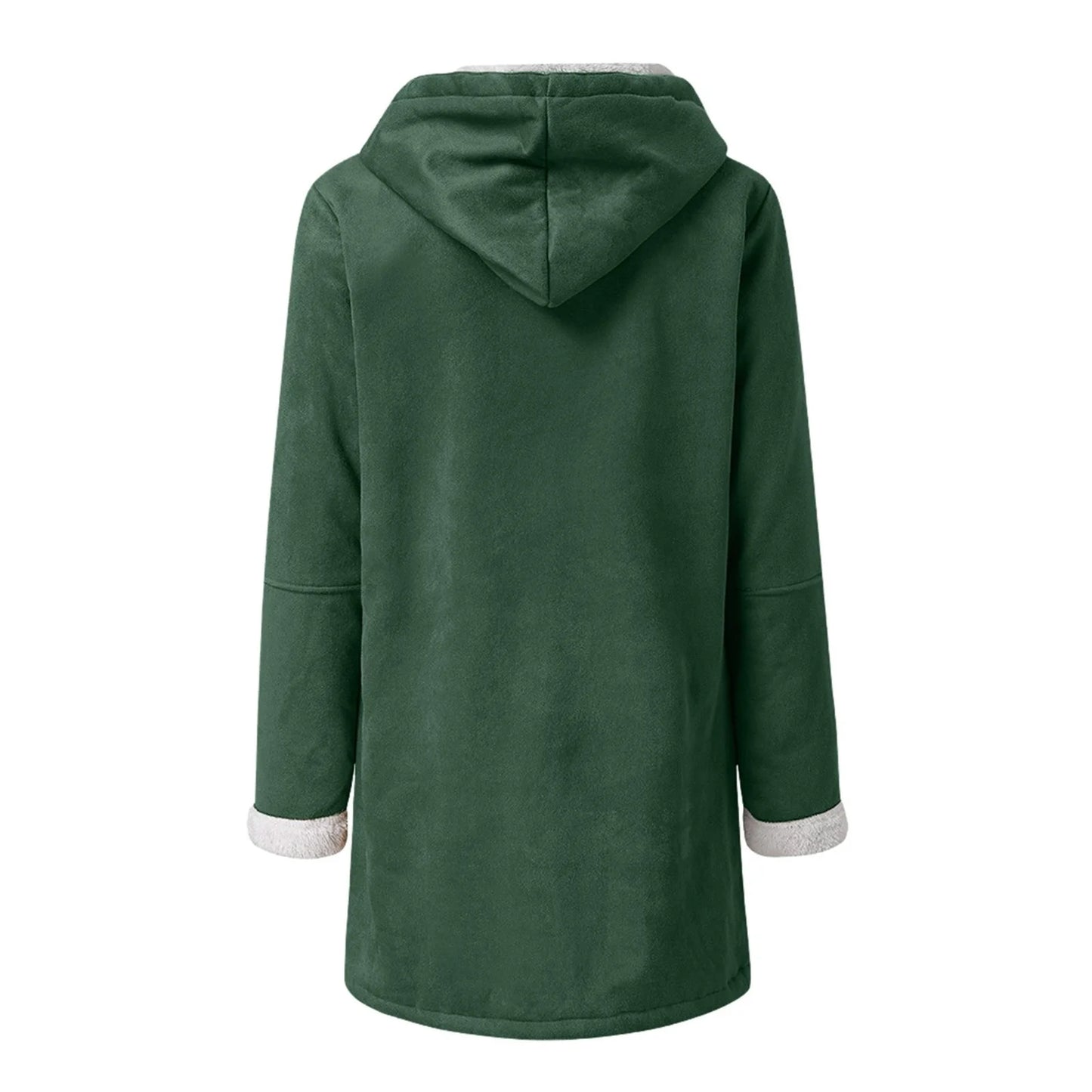 Women’s Hooded Toggle Faux Shearling Coat