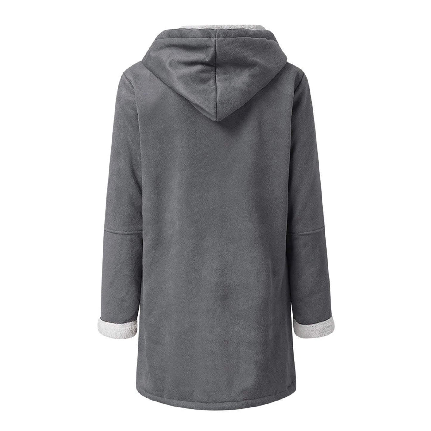 Women’s Hooded Toggle Faux Shearling Coat