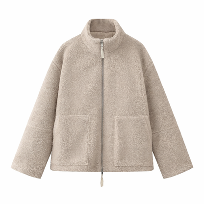 Cozy Zip-Up Textured Jacket