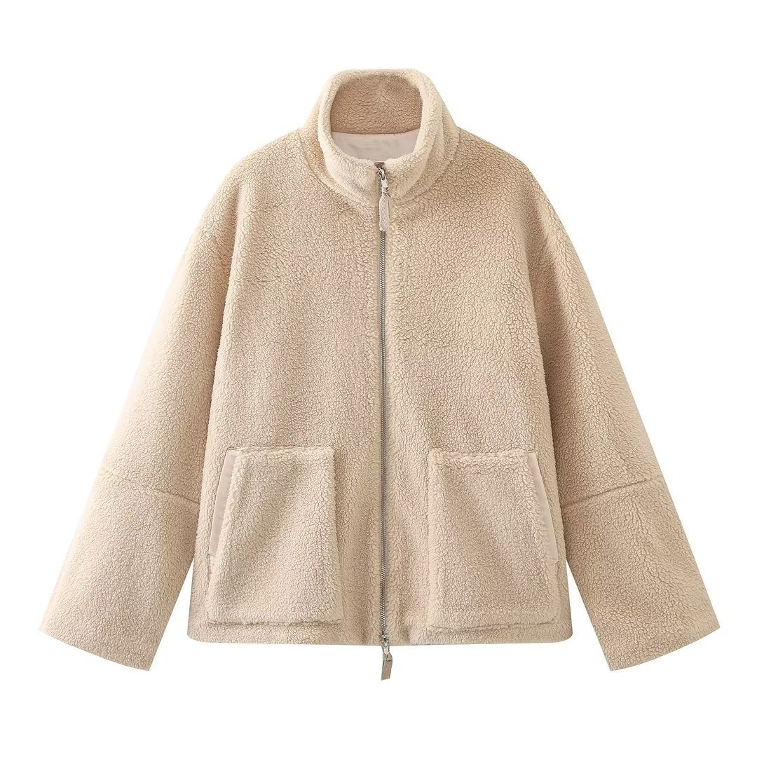 Cozy Zip-Up Textured Jacket